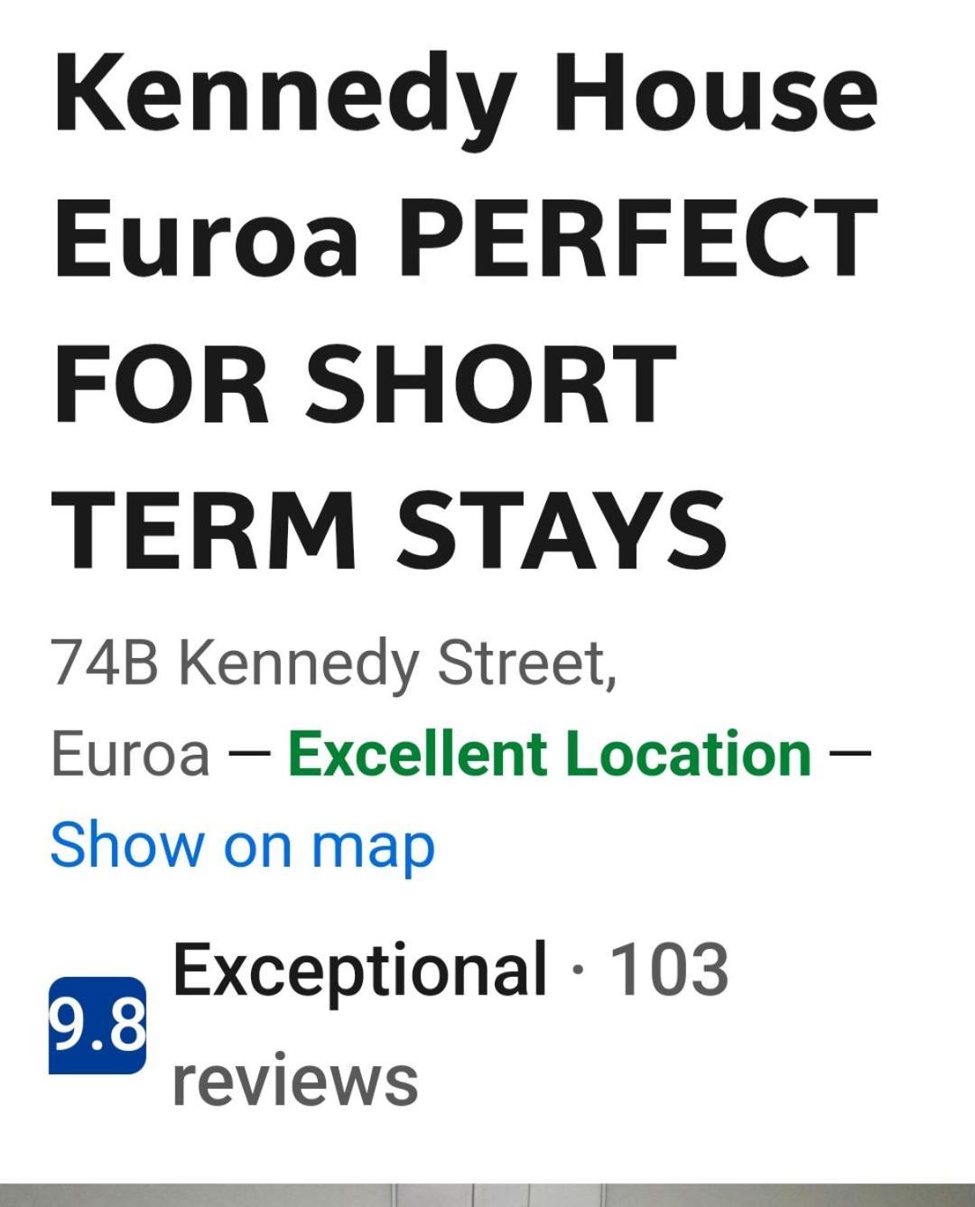Kennedy House Euroa Perfect For Short Term Stays Esterno foto